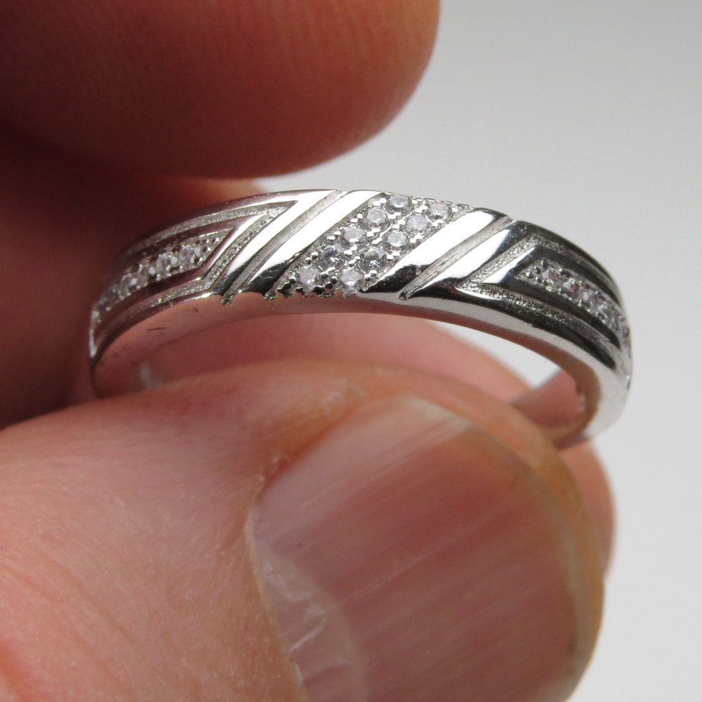 *925 Sterling Silver Diamond Ring